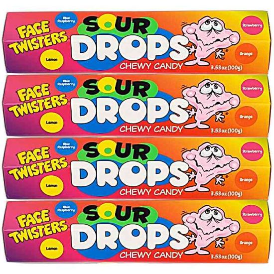 Sour Drops Raspberry Face Twisters Sour Drops