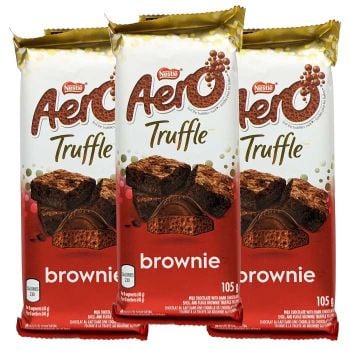 Aero Truffle Brownie with a fudge brownie truffle filling.