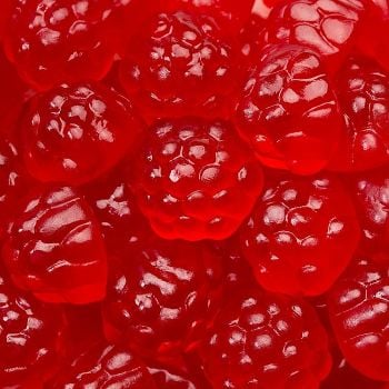 Albanese Gummi Raspberries Red - 5 Pound Bag