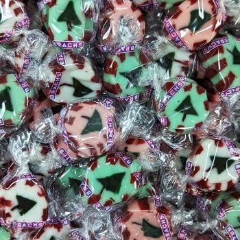 Brach's Assorted Christmas Nougats in cinnamon, peppermint and wintergreen flavors.