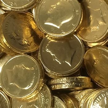 Chocolate Gold Coins Half Dollars
