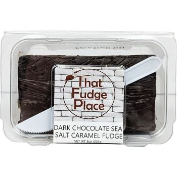 Dark Chocolate Sea Salt Caramel Fudge