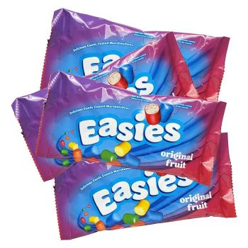 Easies Marshmallow Candy in their original fruit flavor.