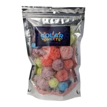 Freeze Dried Jolly Ranchers are the classic fruit-flavored hard candy dehydrated into light, crunchy puffs that melt in your mouth. Packaged by Solar Sweets.