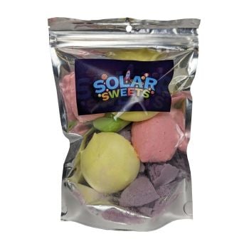 Freeze Dried Laffy Taffy candy packaged by Solar Sweets.
