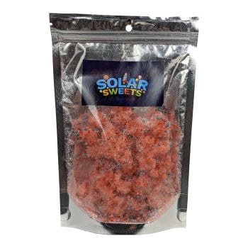 Freeze Dried Nerd Gummy Clusters with a very berry flavor. Packaged by Solar Sweets.