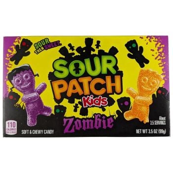 Sour Patch Kids zombie candy theater box.
