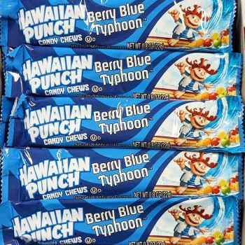 Hawaiian Punch Candy Chews in Berry Blue Typhoon flavor.