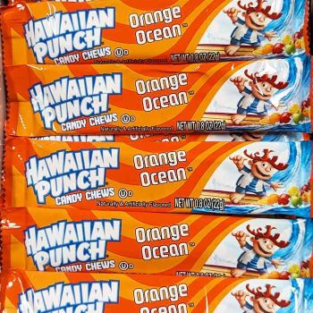 Hawaiian Punch Candy Chews in Orange Ocean flavor.