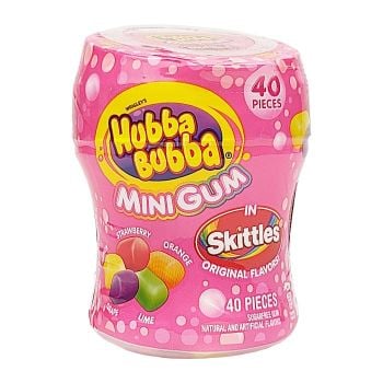Hubba Bubba Skittles Mini Gum (Container)