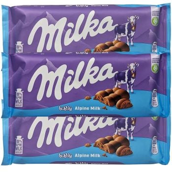 Milka Bubbly Alpine Milk Chocolate Bar
