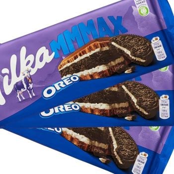 Milka Mmmax Oreo chocolate bar.