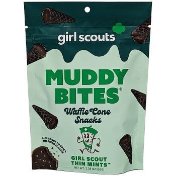 Muddy Bites Waffle Cone Snacks: Girl Scout Thin Mint
