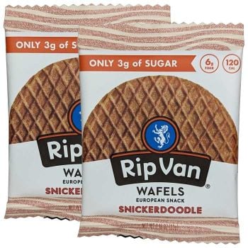 Rip Van brand stroopwafels in Snickerdoodle flavor.

