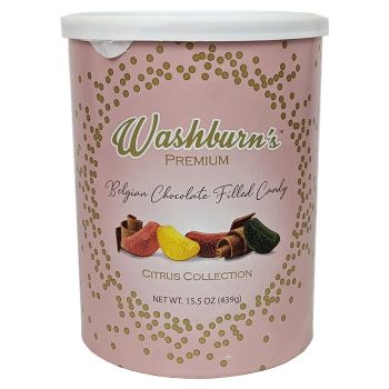 Washburn's Premium Citrus Collection: Belgian Chocolate Filled Candy