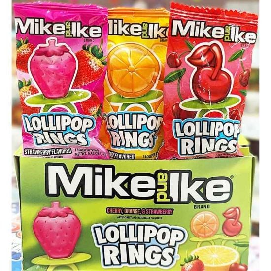 Mike and Ike Ring Lollipops