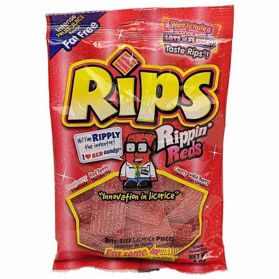 Rips Rippin' Reds features an assortment of raspberry, red apple, cherry and wild berry flavors.